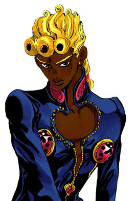 Giorno Giovanna Png Background Image (maroon, black)