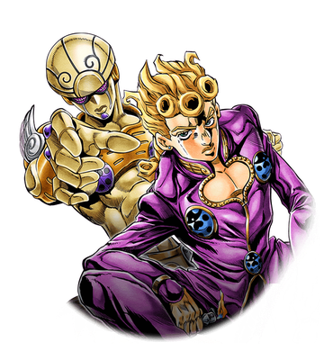 Giorno Giovanna Png File (black)