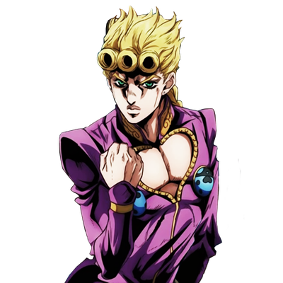 Giorno Giovanna Png Photo (white, black)