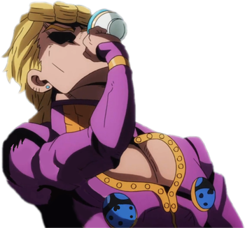 Giorno Giovanna Png Transparent Image (black, maroon, gray, silver)