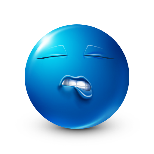 Lip Bite Emoji Png Hd Image (indigo, gray, white, black, lavender)