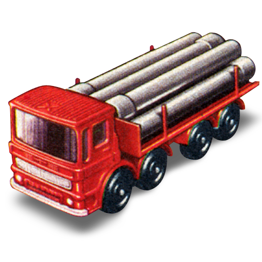 Pipe Truck Free Nobackground Png Icon Download (red, black)