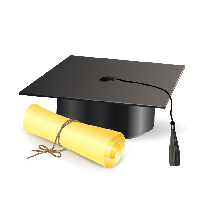 Diploma Hat Png Image Hd (indigo, black, white)