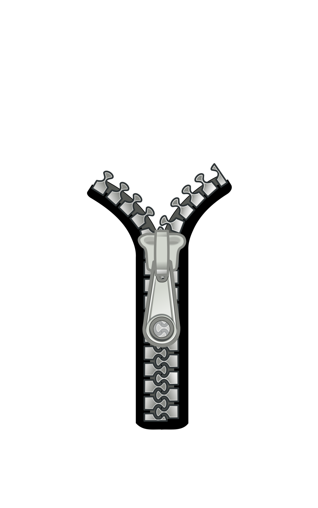 Zipper Png File (black, gray)