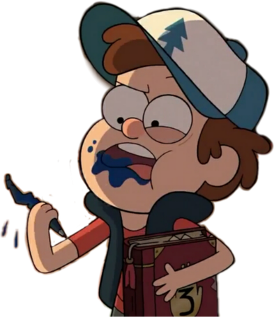 Dipper Pines Png (black, gray)