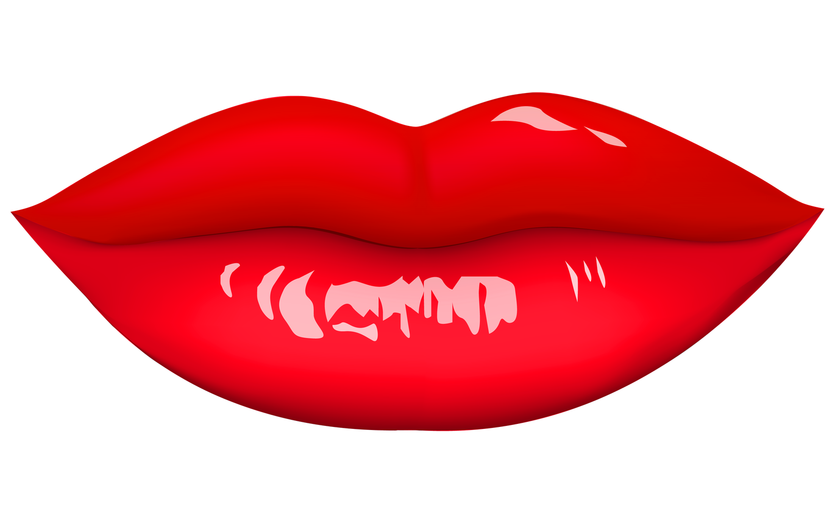 Lips Png No Background (red, black)