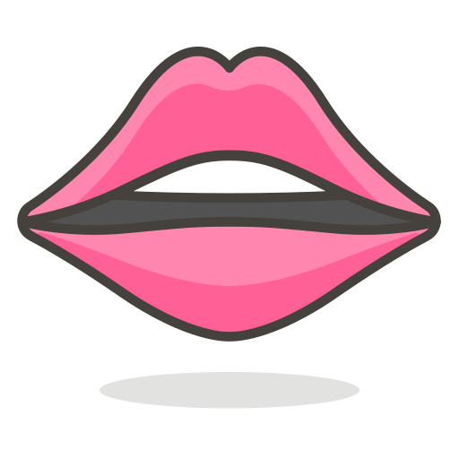 Lips Icon Free Nobackground Png Icon Download (salmon, white, indigo, black, gray)