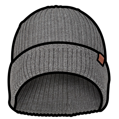 Hipster Beanie Png File (black, gray)