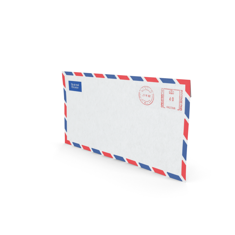 Air Mail Envelope Png Hd Image (black, lavender)