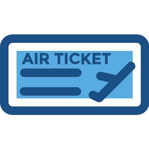 Air Ticket Png Image (white, silver, black, teal)