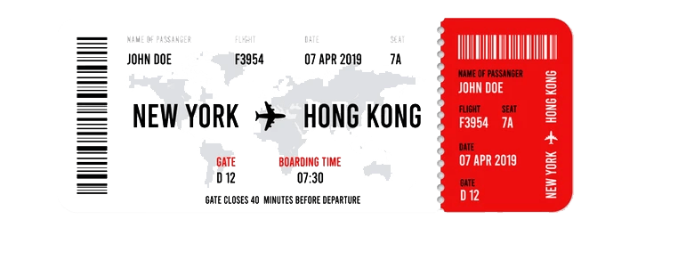 Air Ticket Vector Png Isolated Hd (gray, red)