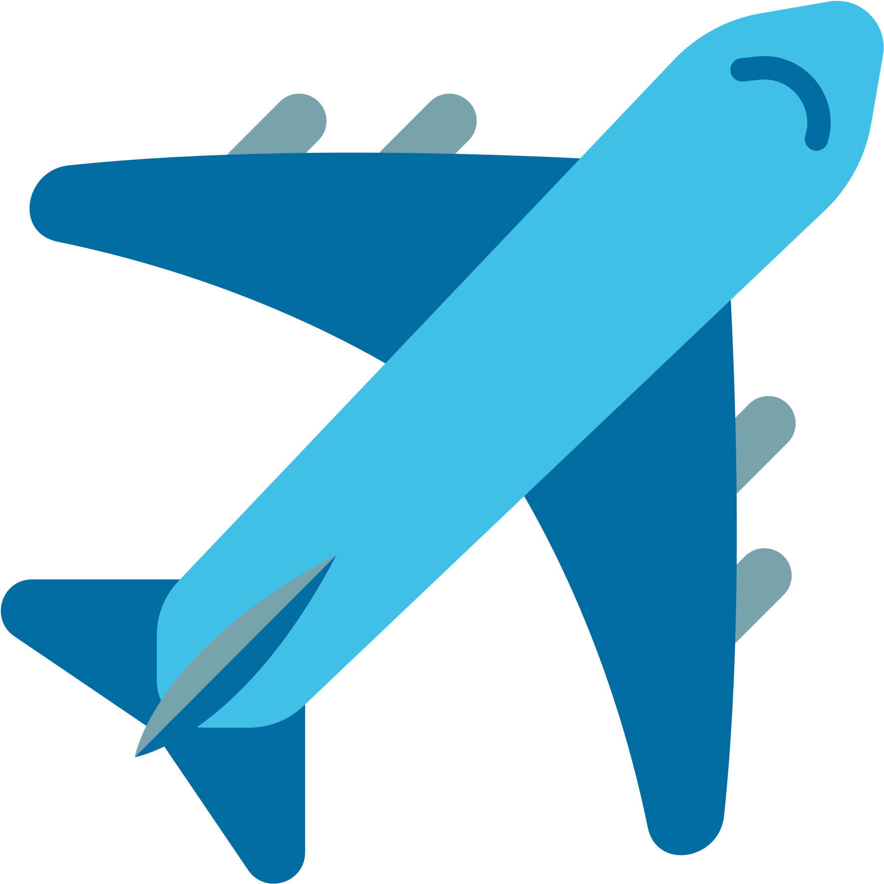 Air Travel Png Isolated File (greenish blue, black, gray, teal)