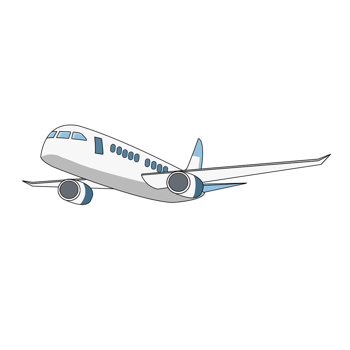 Air Travel Png Isolated Hd (white, black, gray, silver)