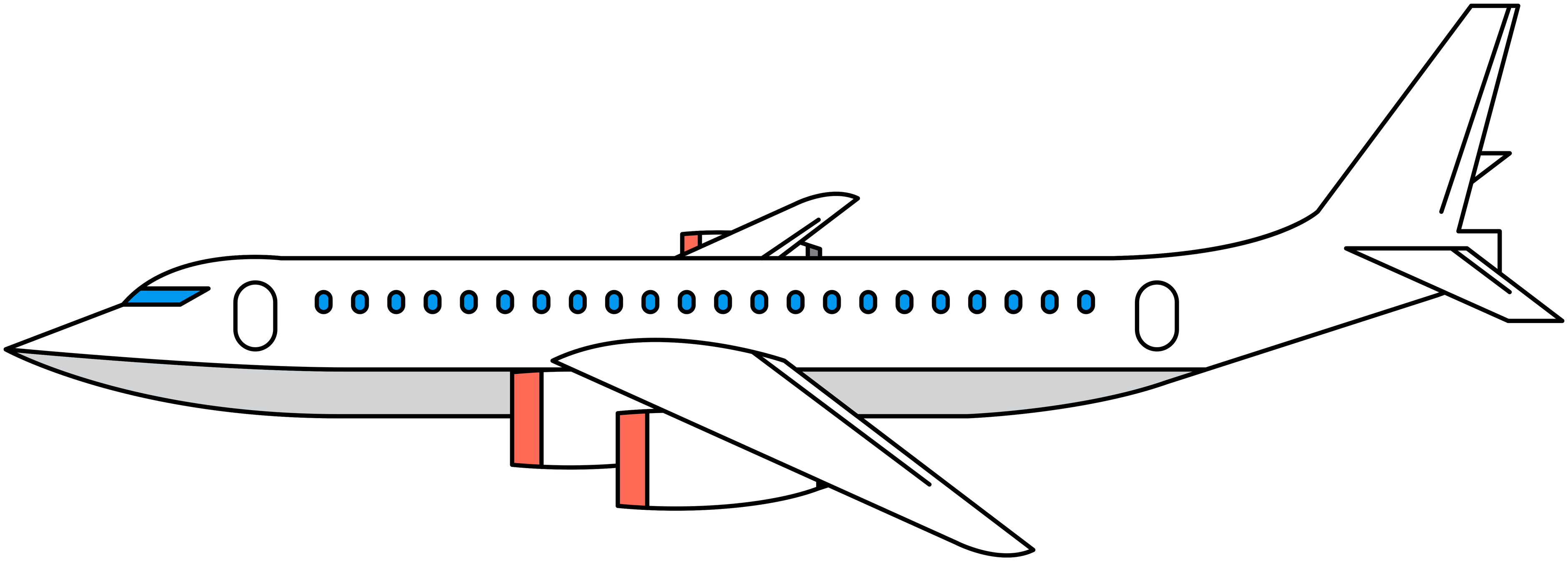 Air Travel Png Picture (white, black, silver, lavender, gray)