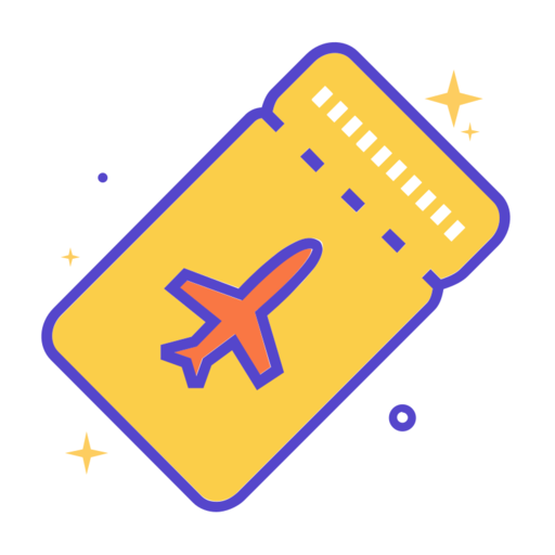 Air Ticket Free Png Icon (silver, white, salmon, gold)