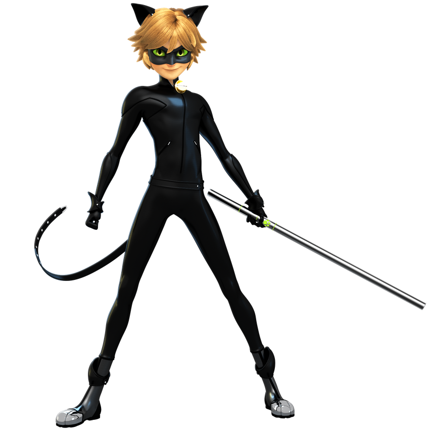 Miraculous Tales Of Ladybug Cat Noir Png Pic (black)