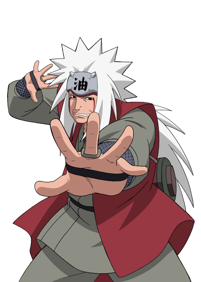 Jiraiya Png File (gray, maroon, chocolate, black, white)