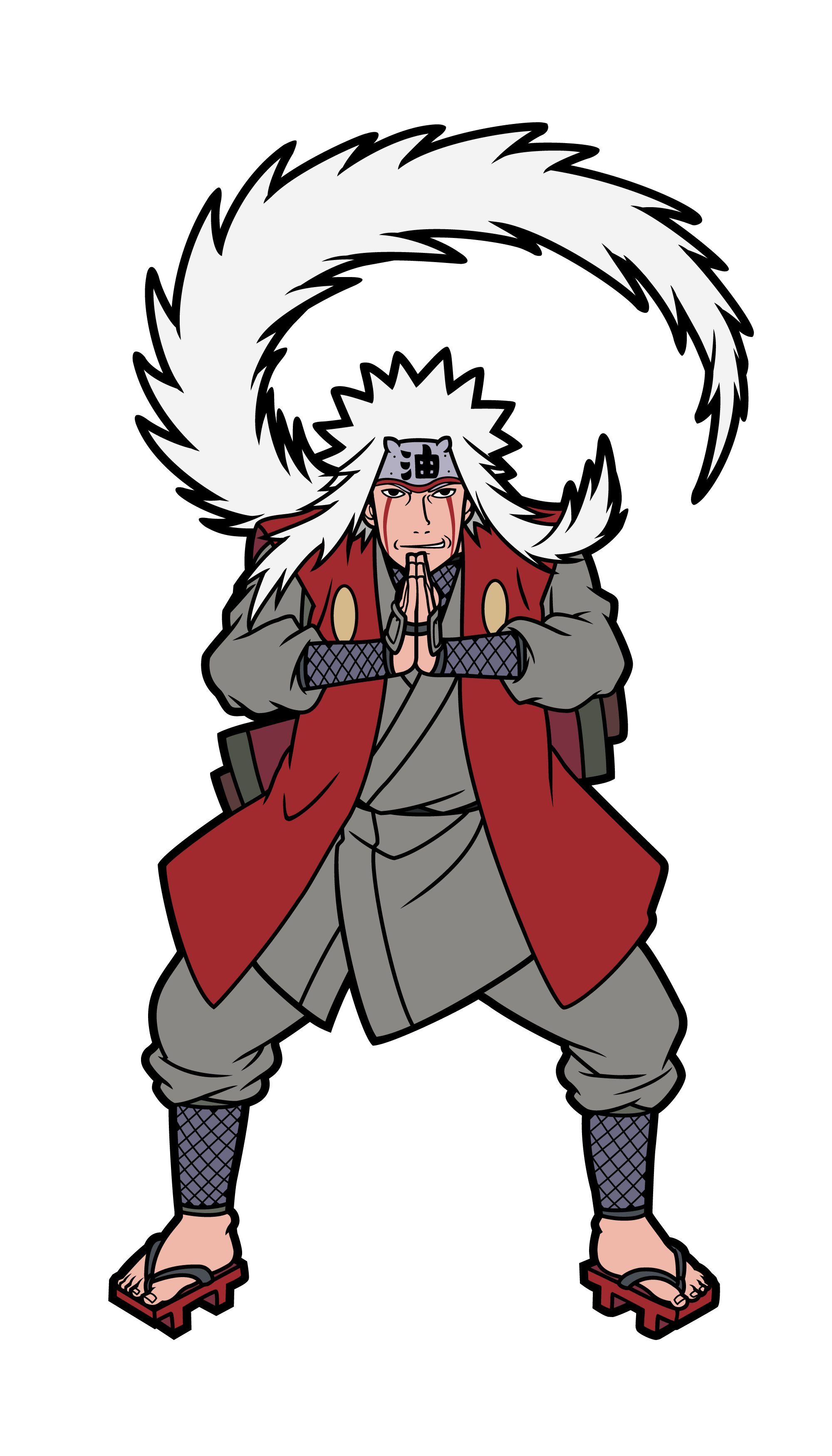 Jiraiya Png Image (gray, maroon, lavender, black, white)