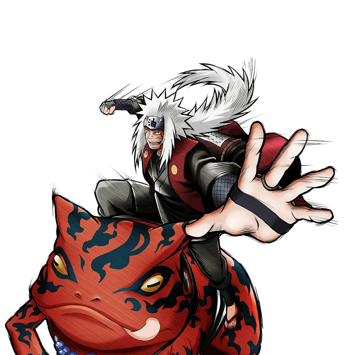 Jiraiya Png Isolated Image (gray, black)