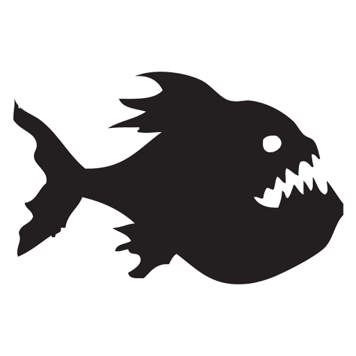 Piranha Png File (black)