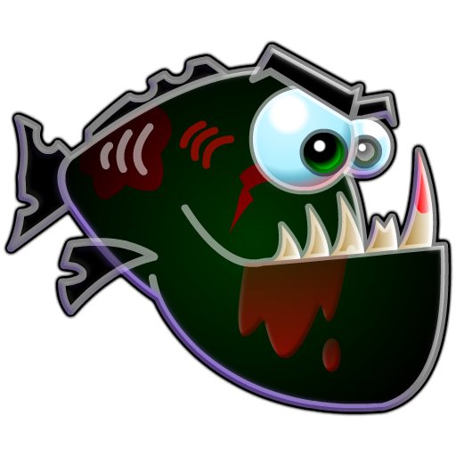 Piranha Png Transparent (black)