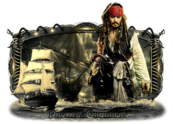 Pirates Of The Caribbean Png Image (black)