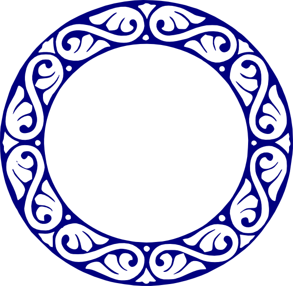 Circle Design Png Clipart (navy, white)