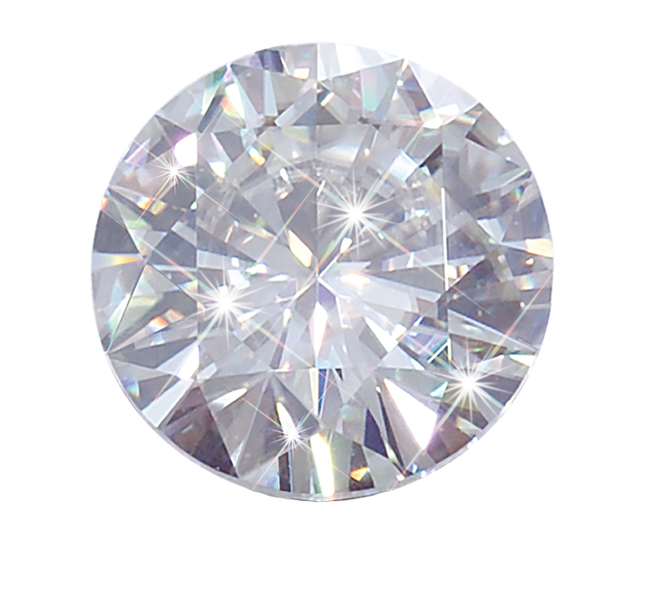 Circle Diamond Gemstone Png (silver, black, white)