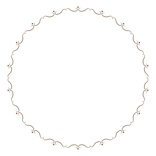 Circle Frame Png Image (olive, black)