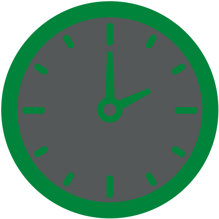 Circle Green Wall Clock Png Photos (green, black, gray)