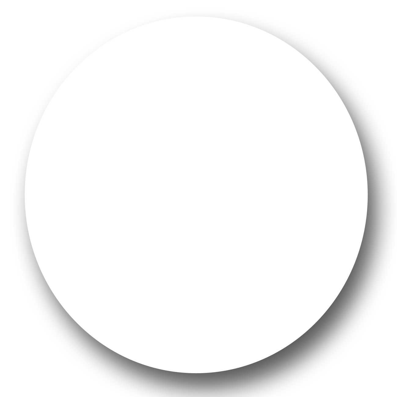 Circle Logo Png Cutout (gray, white, black, lavender, silver)