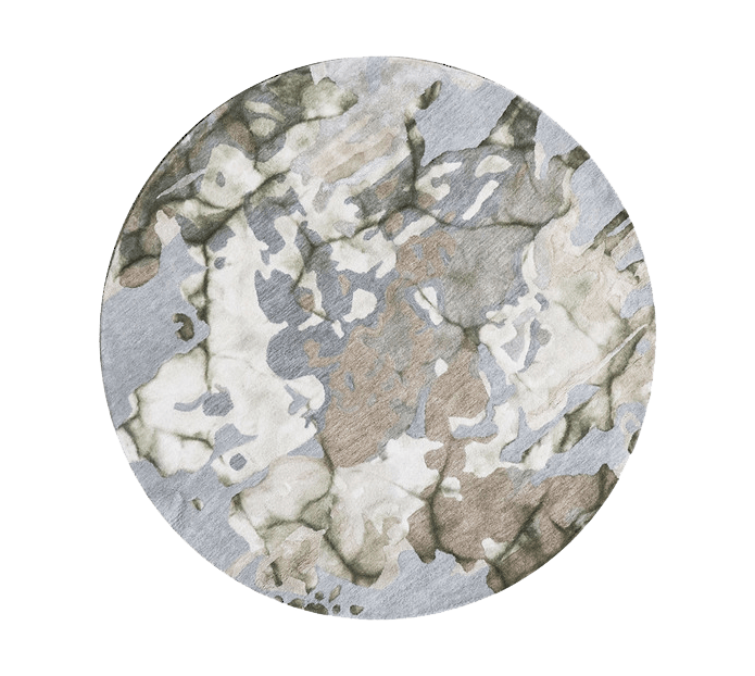 Circle Rug Png File (gray, silver)