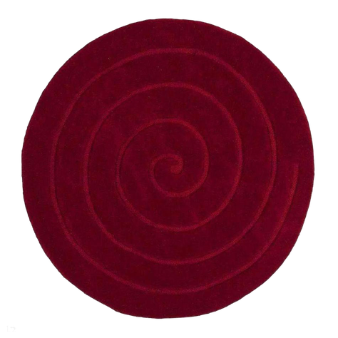 Circle Rug Png Image (black, maroon)