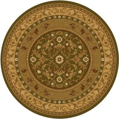 Circle Rug Png Isolated File (olive, black)