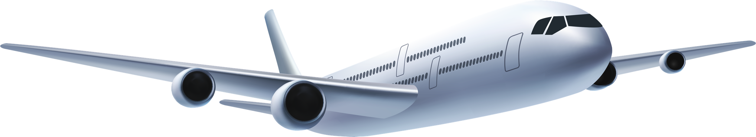 Aircraft Png File (white, black, gray)