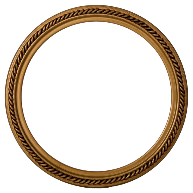 Circular Frame Png File (black)