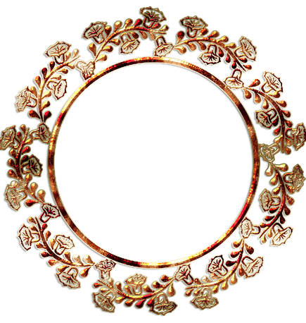 Circular Frame Png Isolated File (black)