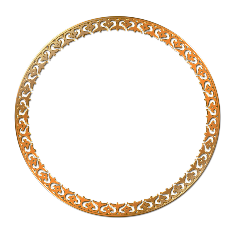 Circular Frame Png Transparent (black)