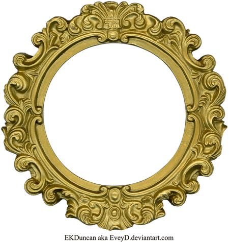 Circular Frame Transparent Png (black)