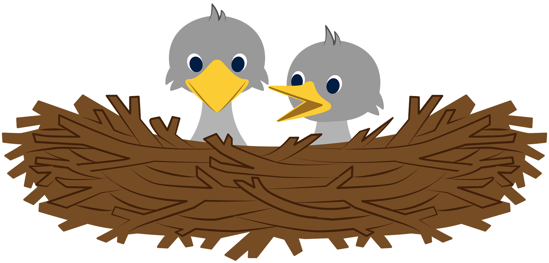 Bird Nest Hatchlings Png (gray, olive, maroon)