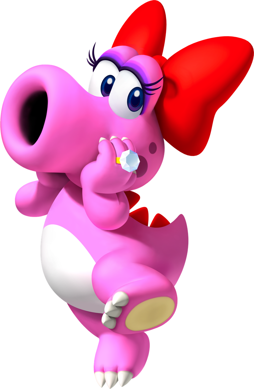 Birdo Background Png (white, violet, black, red)