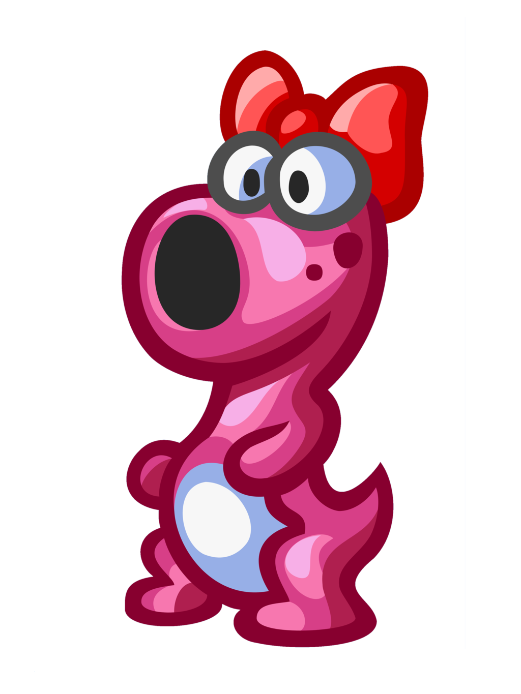 Birdo Png Hd (white, purple, black, maroon, salmon)