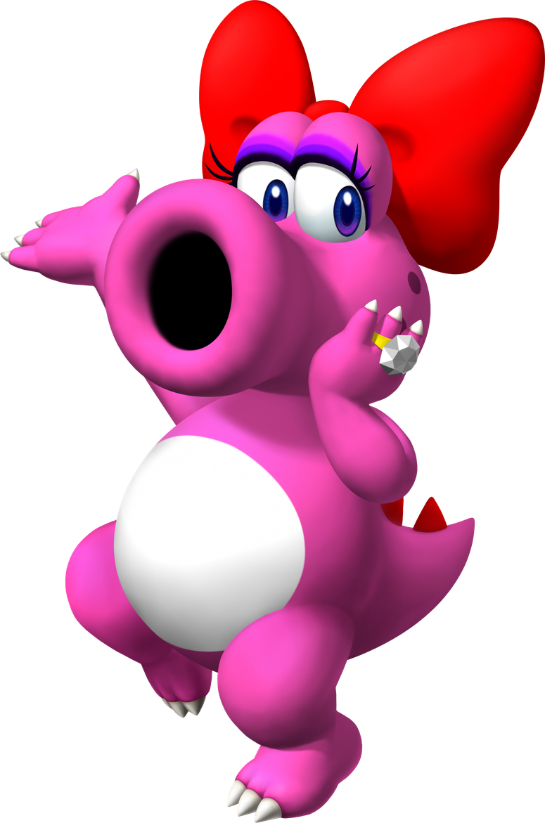 Birdo Png Photo (white, black, red)