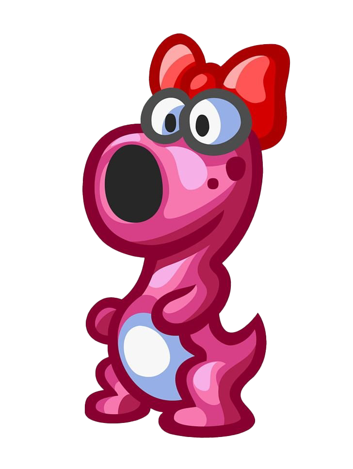 Birdo Png Picture (white, purple, black, maroon, salmon)