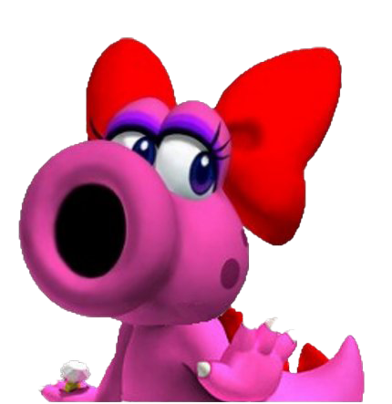 Birdo Transparent Png (white, black, red)