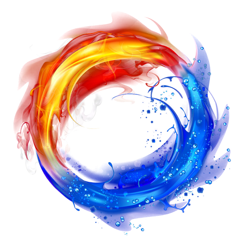 Fire Effect Png File (black, blue)