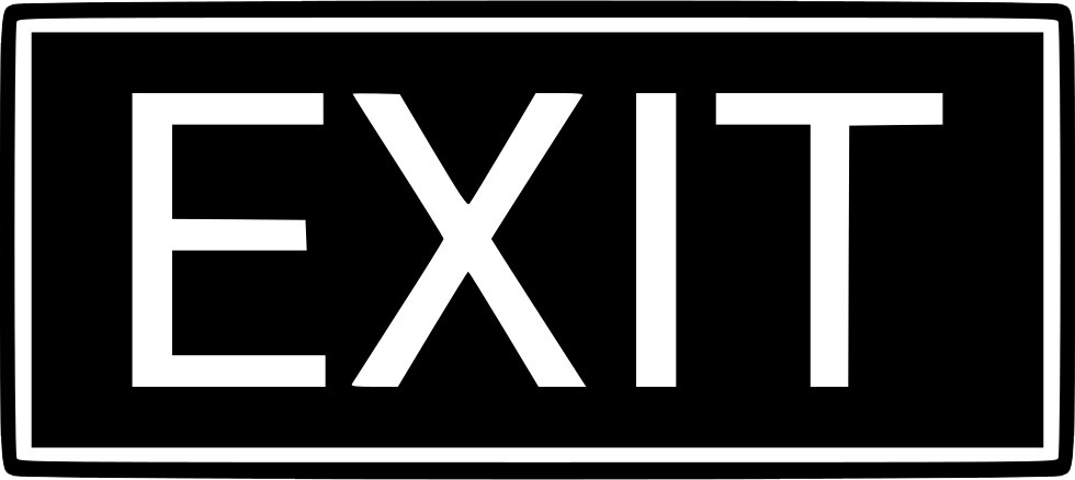 Fire Exit Png Photos (black, gray, lavender, white)