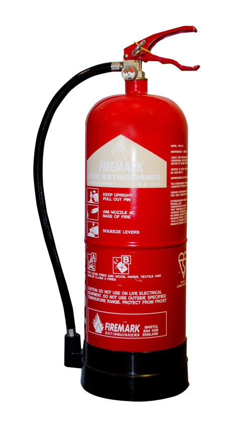 Fire Extinguisher Png Transparent Image (black, red)