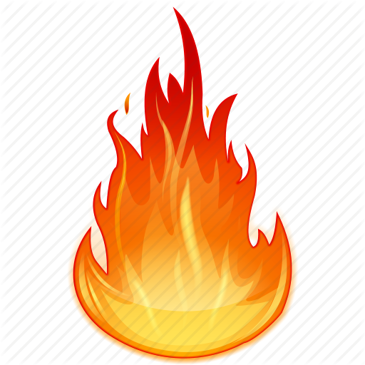 Fire Flame Png Clipart (black, indigo)