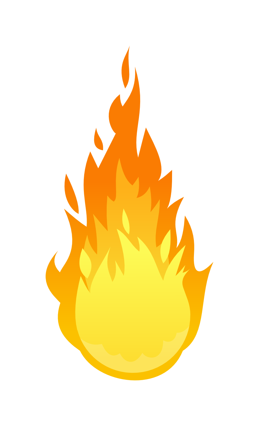 Fire Flame Transparent Png (yellow, orange, gold, white)